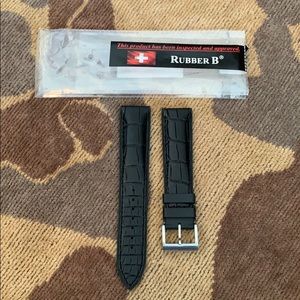 BNWT Rubber B Alligator Strap, 20mm